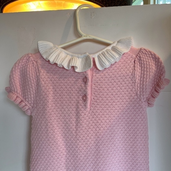 NWT Janie and Jack Sweet Knitted Pink Jumpsuit - Picture 9 of 11